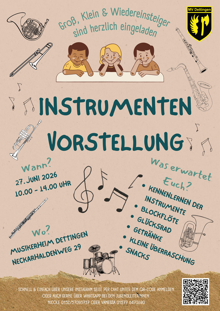 Instrumentenvorstellung 27. Juni 2026